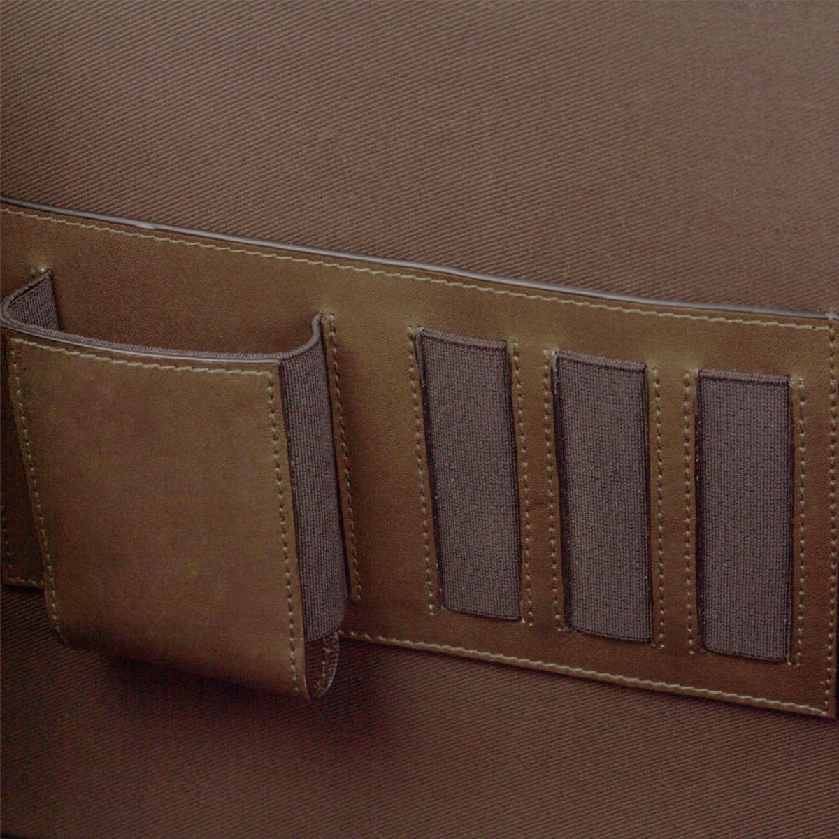 Cognac and Navy Leather Professional Briefcase - Image 4