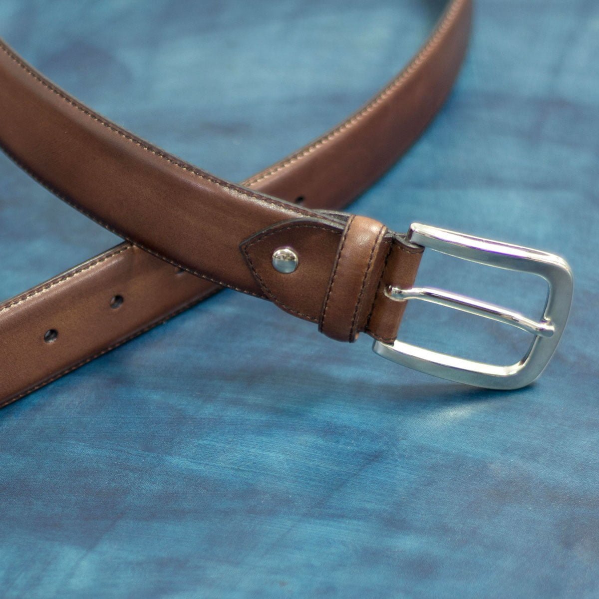 Hamptons Belt in Dark Brown Calf