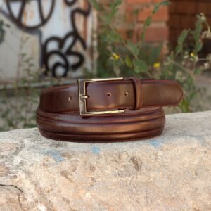 Dark Brown Painted Calf Venice Belt
