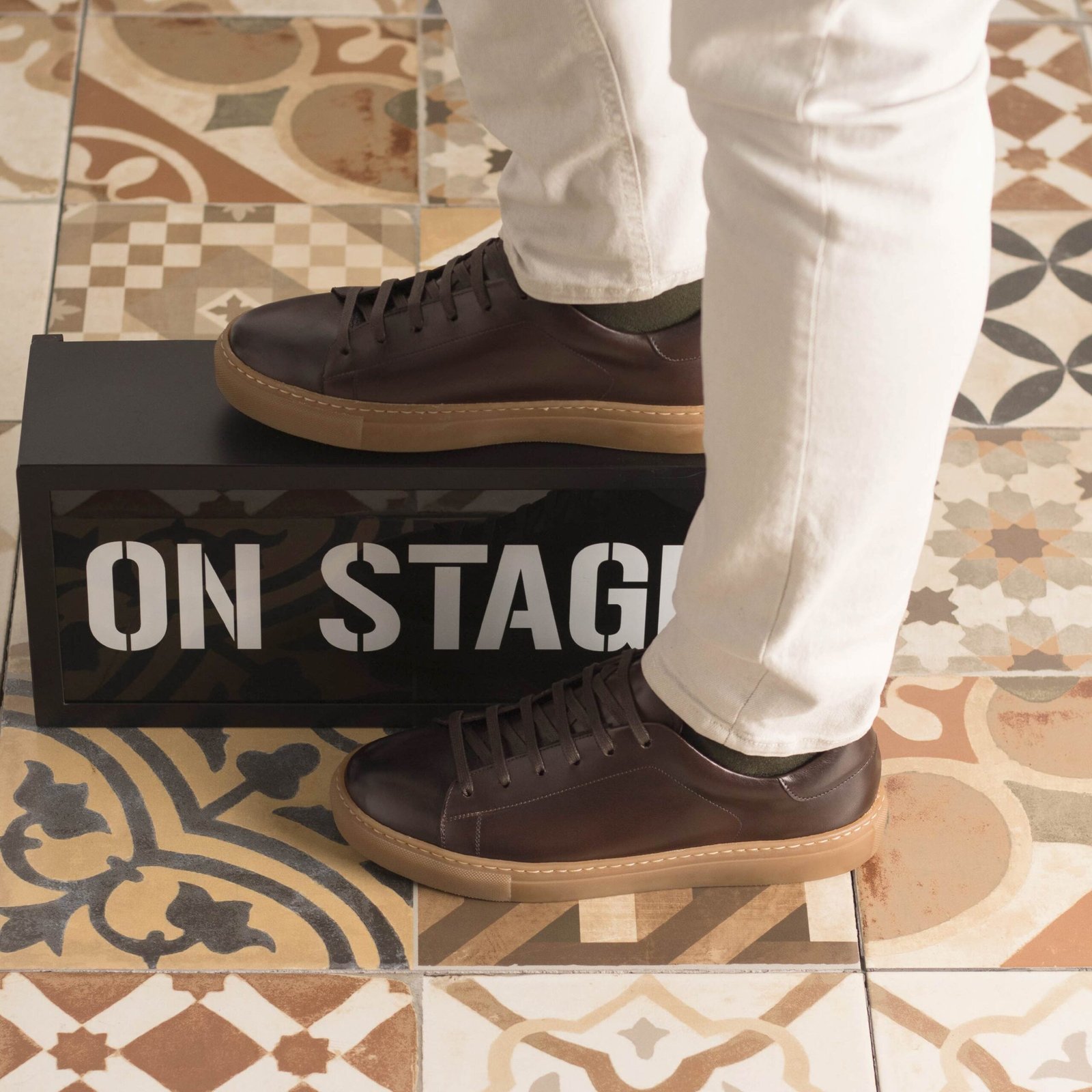 Classic Caramel Cupsole Trainer Shoe