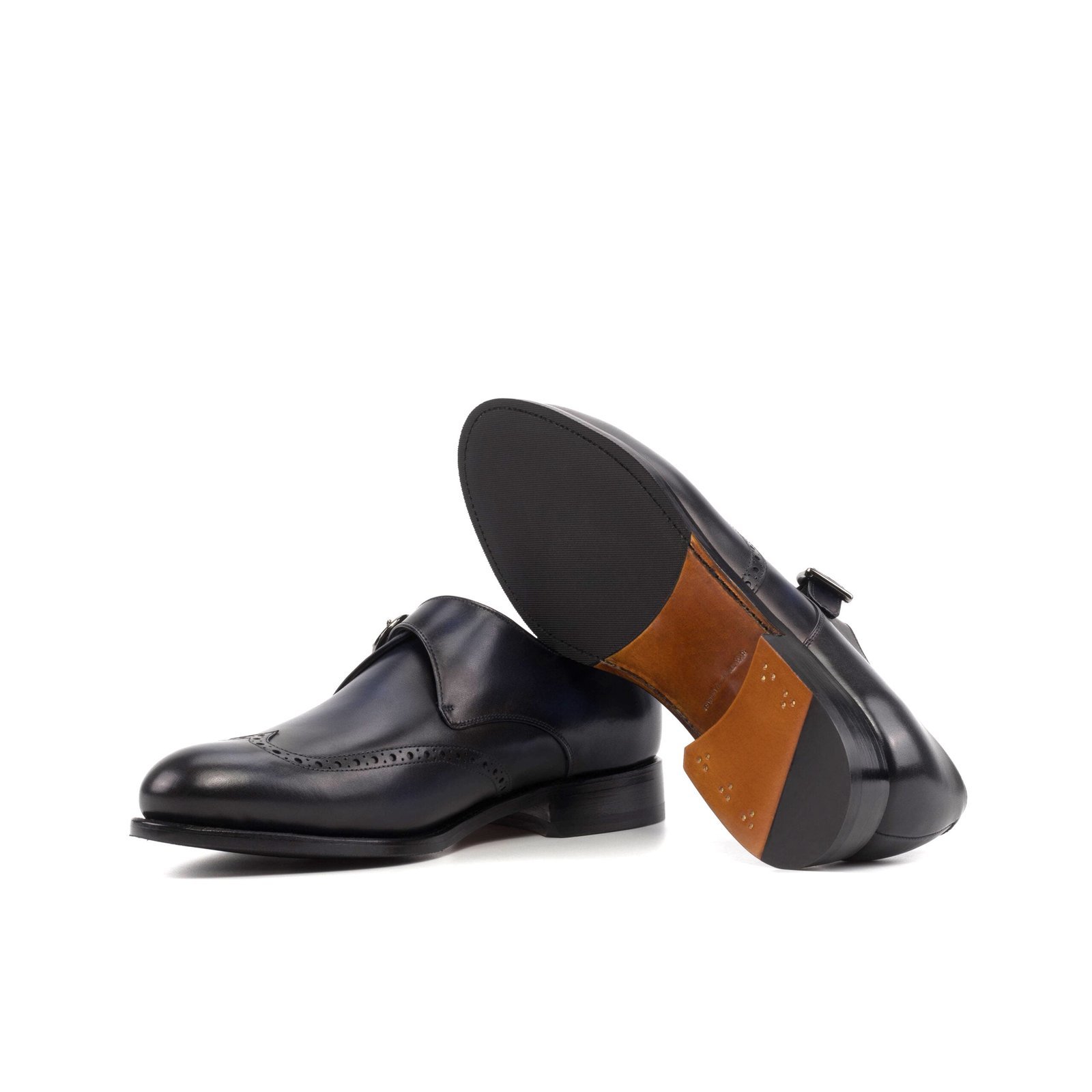 Navy Single Monk Strap Dress Shoe - Image 4