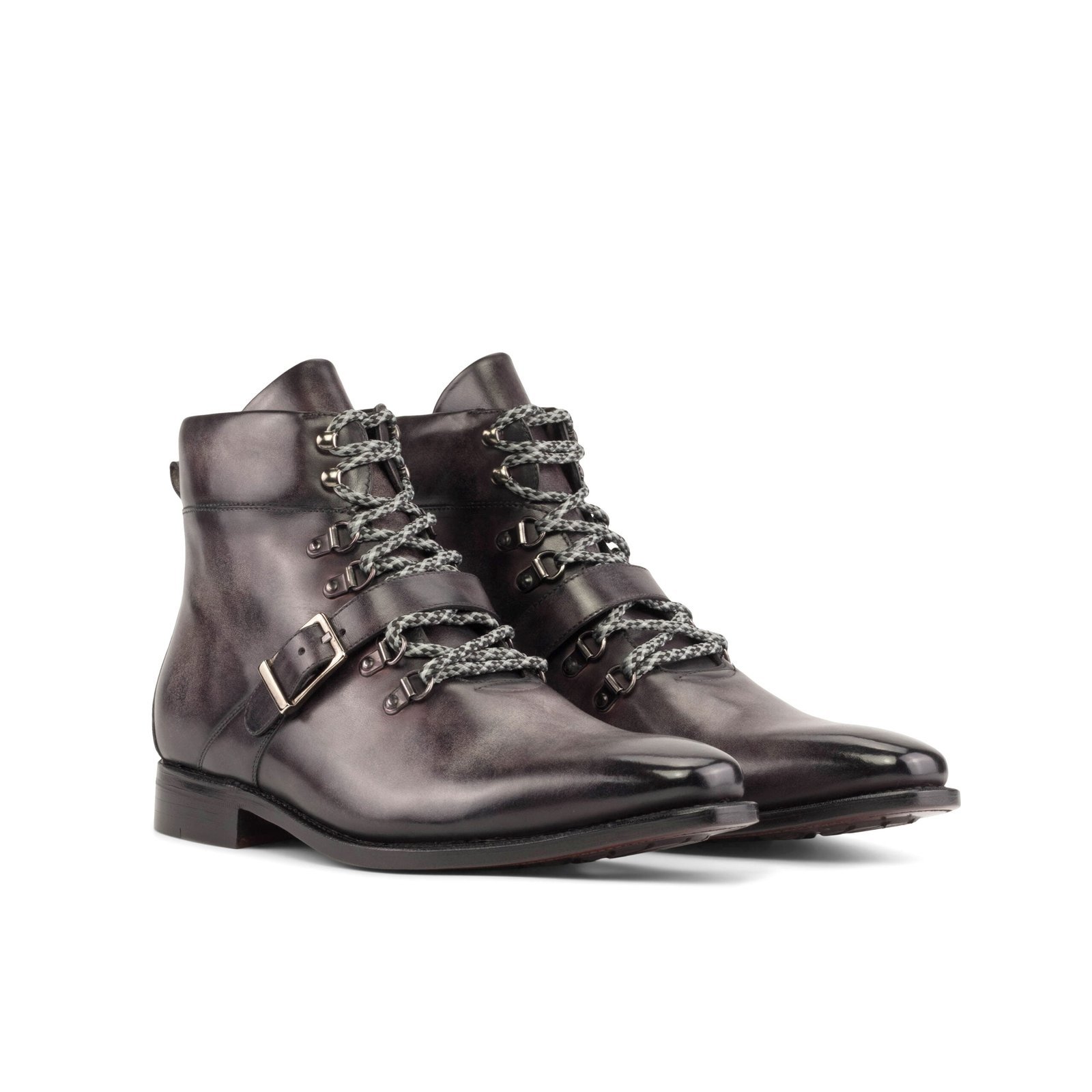 Aubergine Patina Hiking Boot Classic Elegance - Image 2