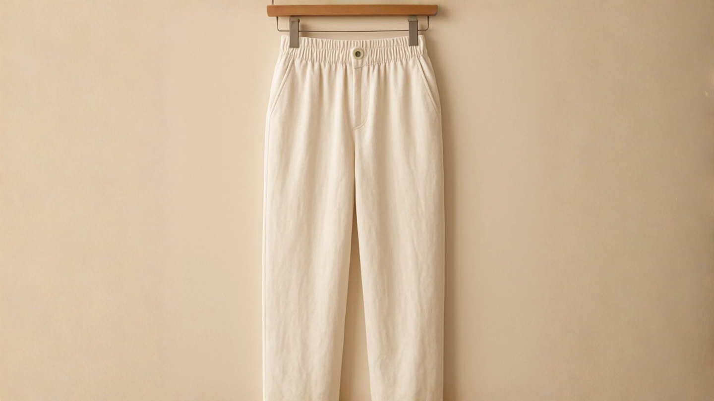 Off-White Relaxed-Fit Linen Pants